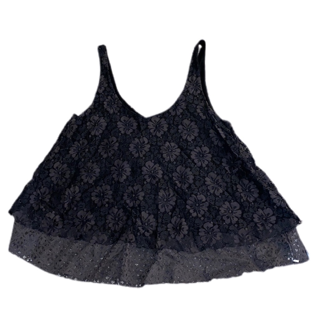 American Eagle Navy Blue Lace Tank. Size medium. True to size.
